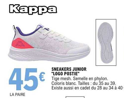 SNEAKERS JUNIOR "LOGO POSTIE"
