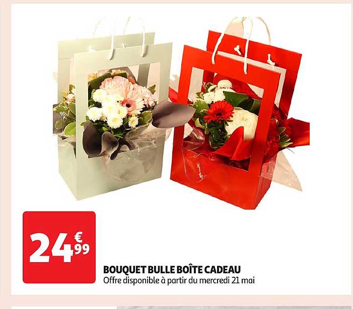 BOUQUET BULLE BOÎTE CADEAU