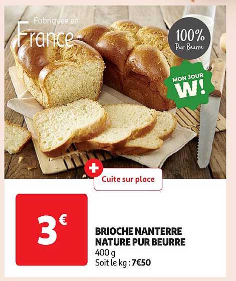 Brioche Nanterre Nature Pur Beurre