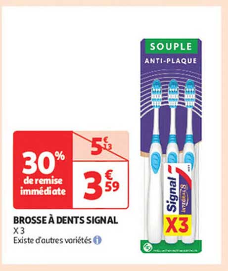 BROSSE À DENTS SIGNAL X 3