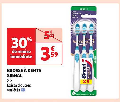 BROSSE À DENTS SIGNAL X 3