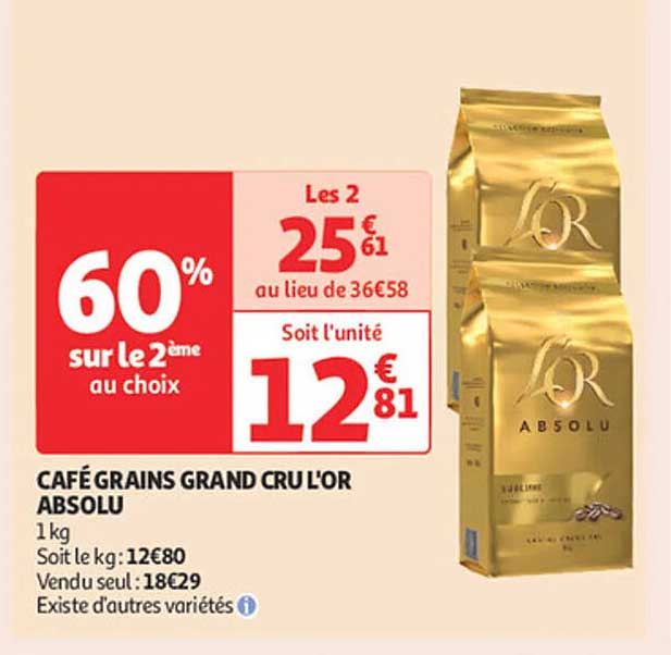 CAFE GRANDS CRU L'OR ABSOLU