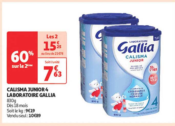 CALISMA JUNIOR 4 LABORATOIRE GALLIA