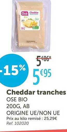 Cheddar tranches