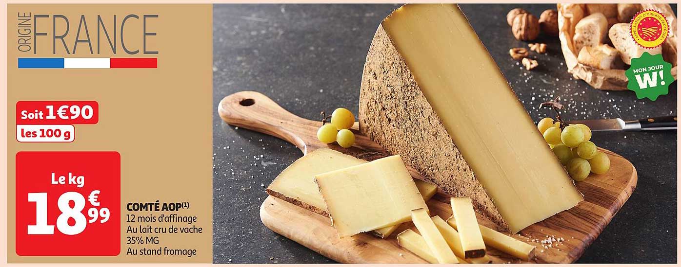 COMTÉ AOP 12 mois d'affinage