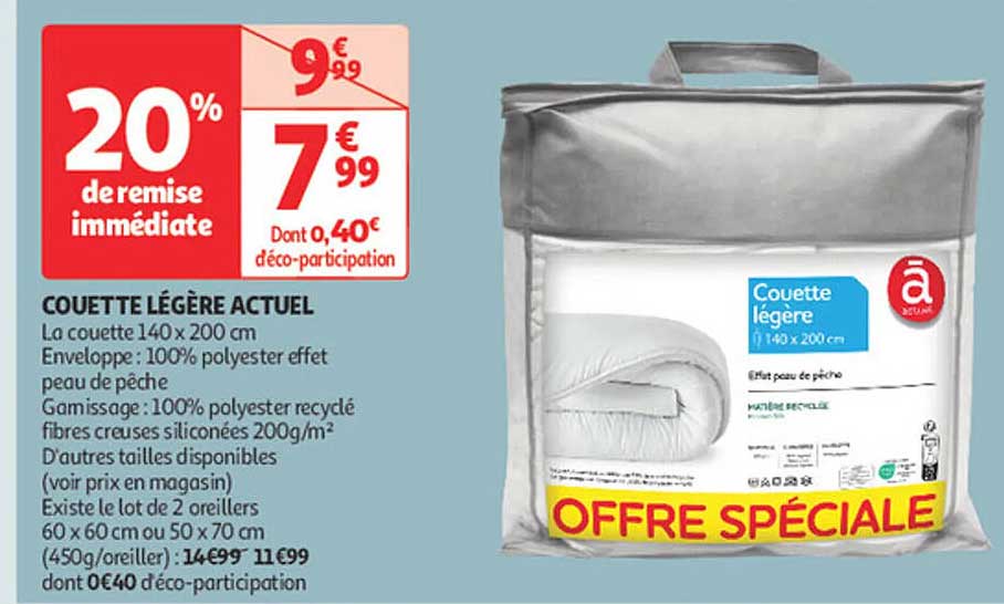 COUETTE LÉGÈRE ACTUEL