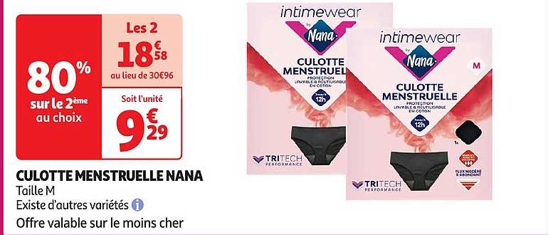 CULOTTE MENSTRUELLE NANA