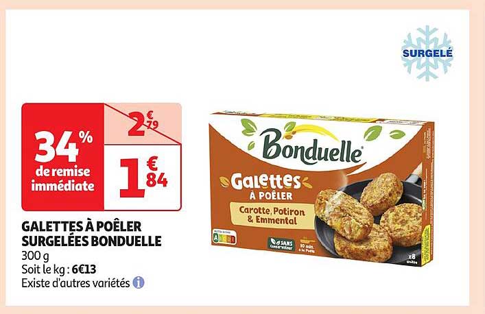 GALETTES À POÊLER SURGLÉES BONDUELLE