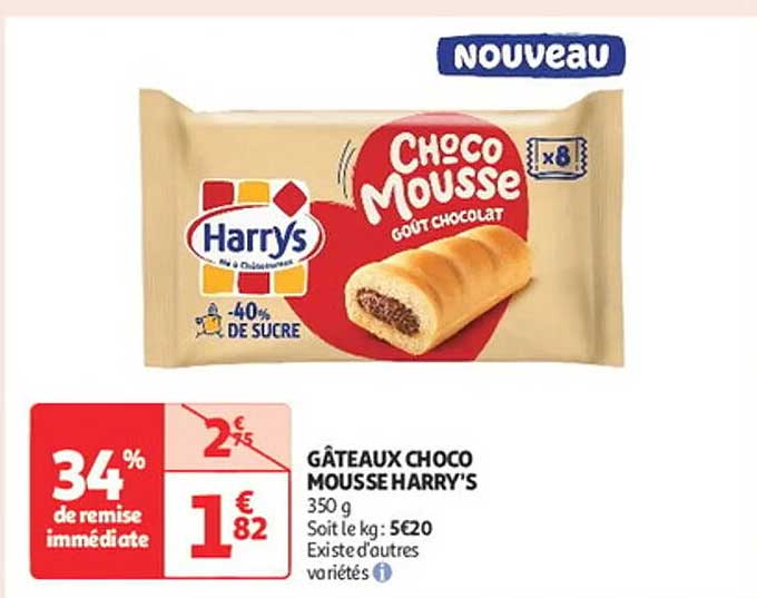 GÂTEAUX CHOCO MOUSSE HARRY'S