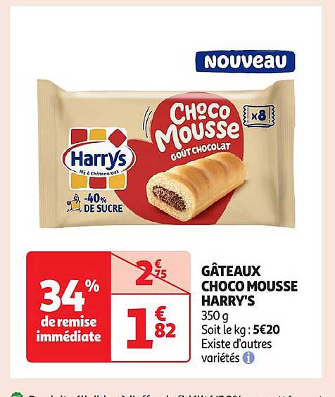 GÂTEAUX CHOCO MOUSSE HARRY'S