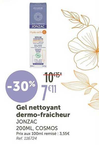 Gel nettoyant dermo-fraicheur