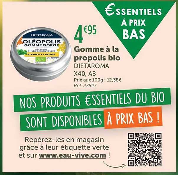 Gomme à la propolis bio