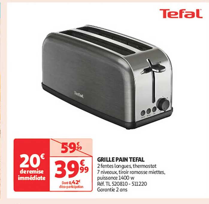GRILLE PAIN TEFAL
