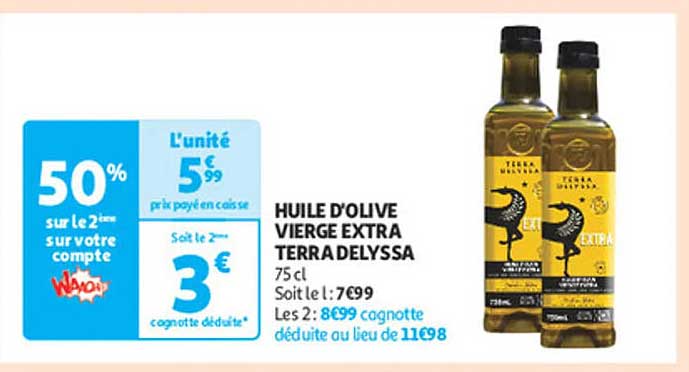 HUILE D'OLIVE VIERGE EXTRA TERRA DELYSSA