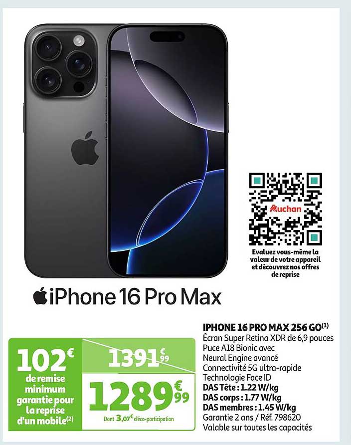 iPhone 16 Pro Max 256 Go