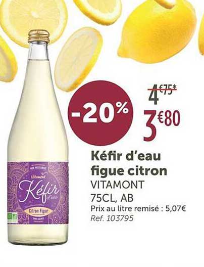 Kéfir d’eau figue citron