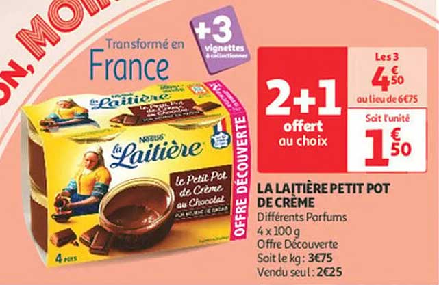 LA LAITIÈRE PETIT POT DE CRÈME