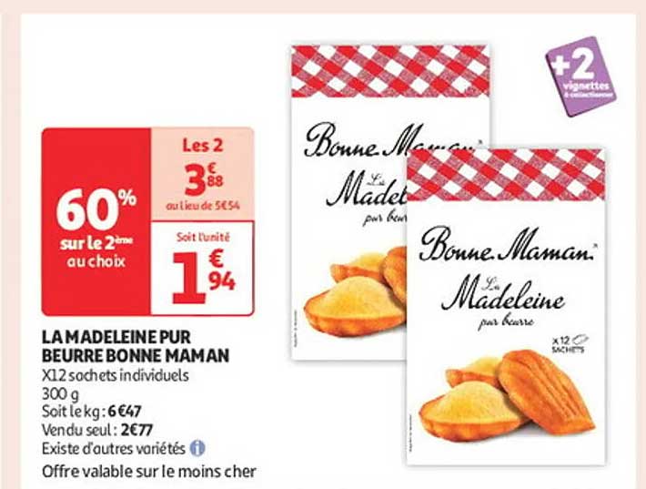LA MADELEINE PUR BEURRE BONNE MAMAN