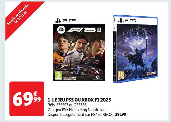 LE JEU PS5 OU XBOX F1 2025