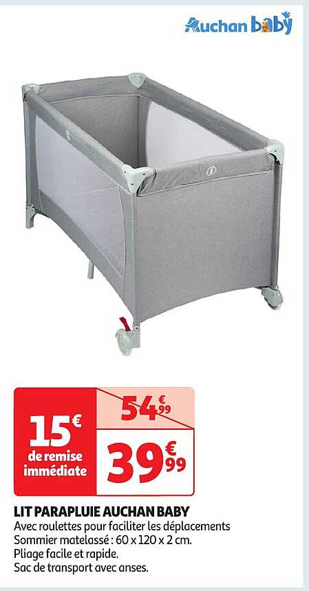 LIT PARAPLUIE AUCHAN BABY
