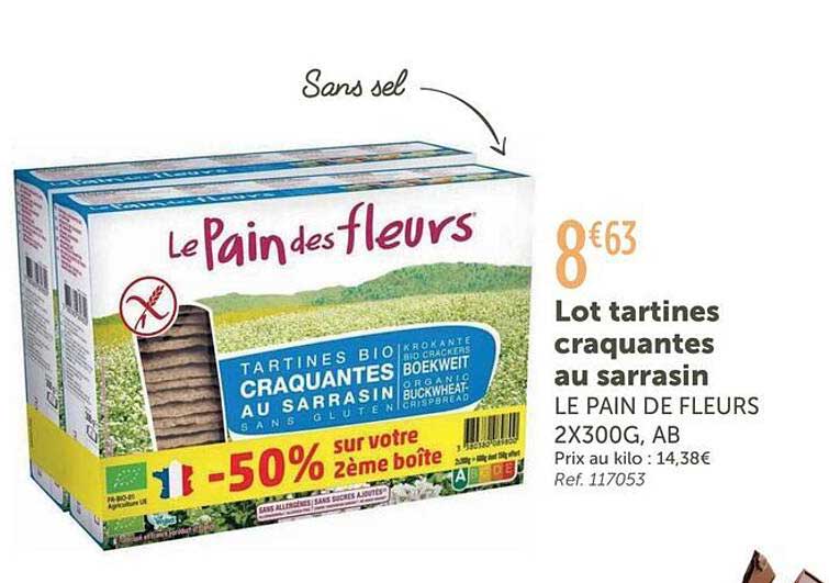 Lot tartines craquantes au sarrasin