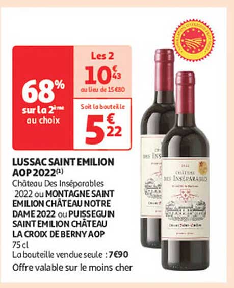 LUSSAC SAINT EMILION AOP 2022