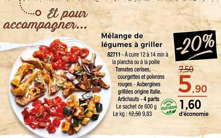 Mélange de légumes à griller