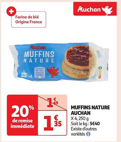 MUFFINS NATURE AUCHAN