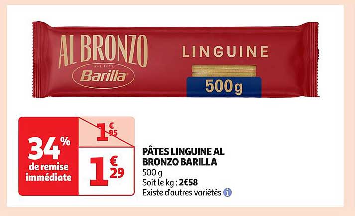 PÂTES LINGUINE AL BRONZO BARILLA