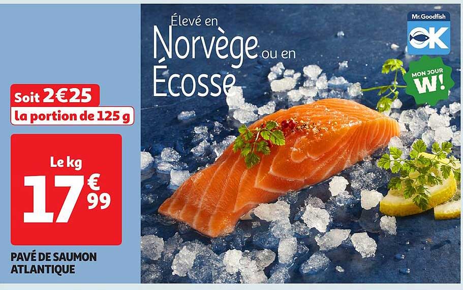 Pavé de saumon Atlantique