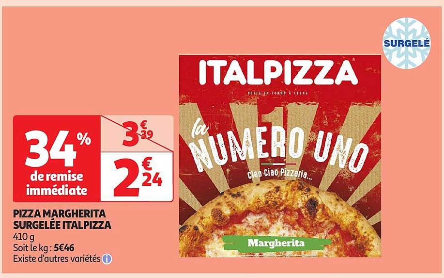 PIZZA MARGHERITA SURGELÉE ITALPIZZA