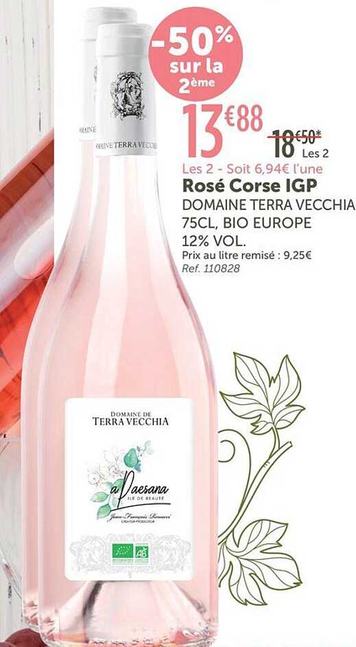 Rosé Corse IGP Domaine Terra Vecchia