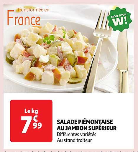 SALADE PIÉMONTAISE AU JAMBON SUPÉRIEUR