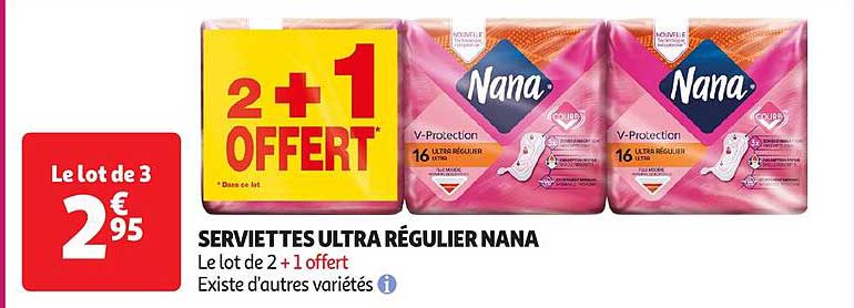 SERVIETTES ULTRA RÉGULIER NANA