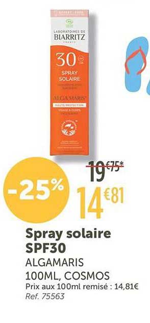 Spray solaire SPF30