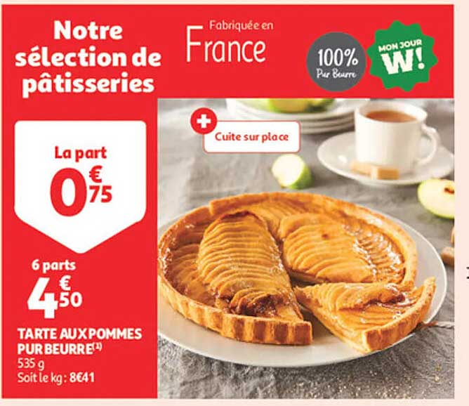 TARTE AUX POMMES PUR BEURRE