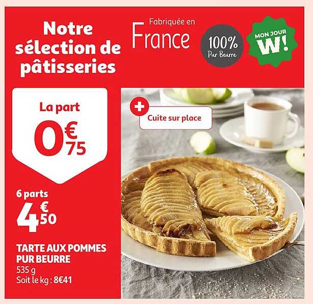 TARTE AUX POMMES PUR BEURRE