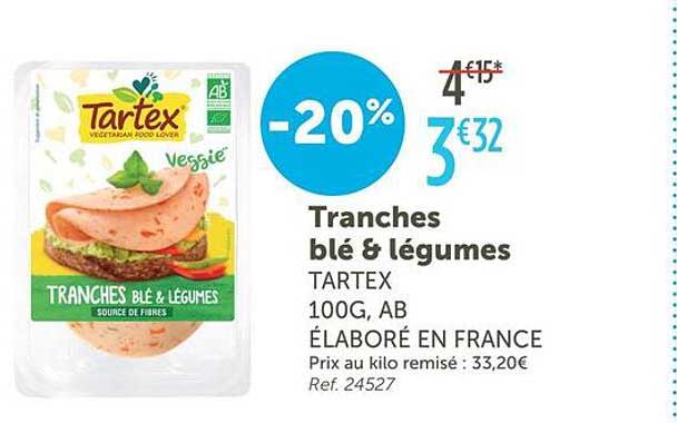 Tranches blé & légumes