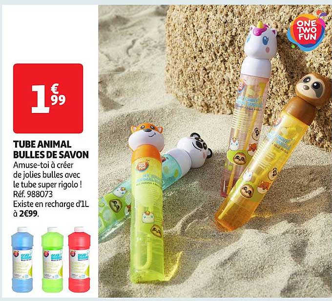 TUBE ANIMAL BULLES DE SAVON