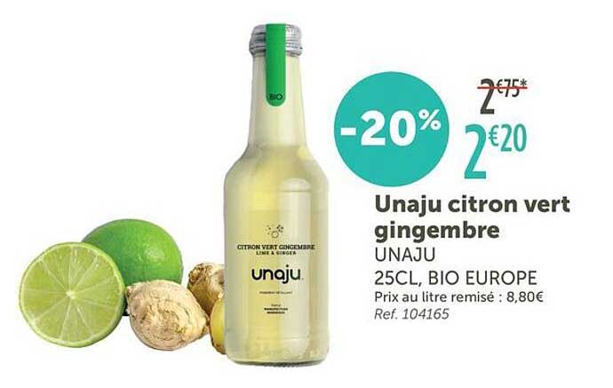 Unaju citron vert gingembre