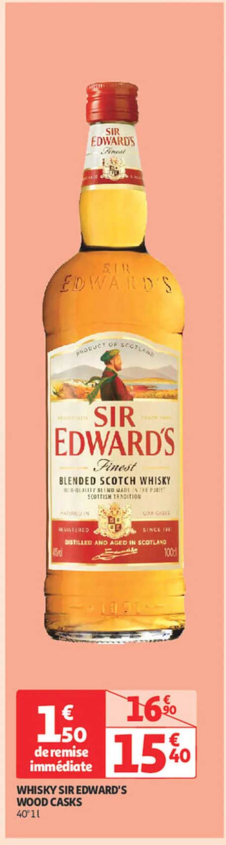 WHISKY SIR EDWARD'S WOOD CASKS