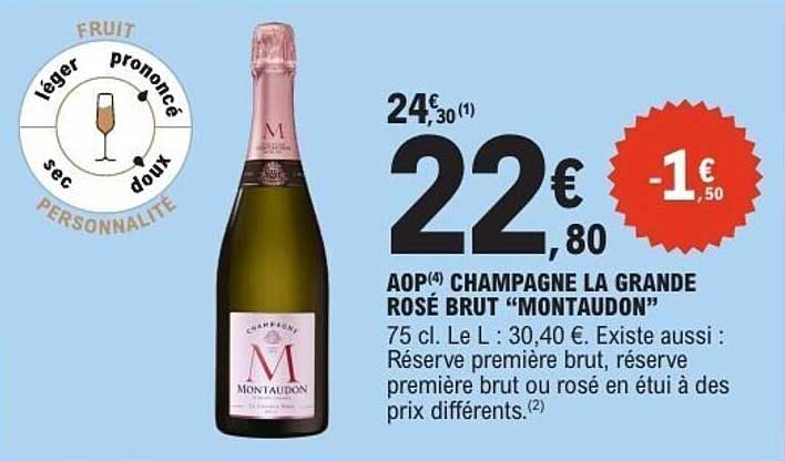 AOP CHAMPAGNE LA GRANDE ROSÉ BRUT “MONTAUDON”