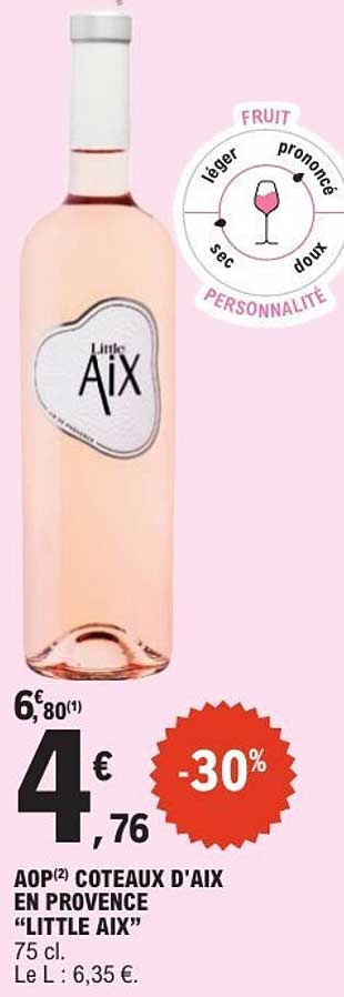 AOP COTEAUX D'AIX EN PROVENCE “LITTLE AIX” 75 cl.