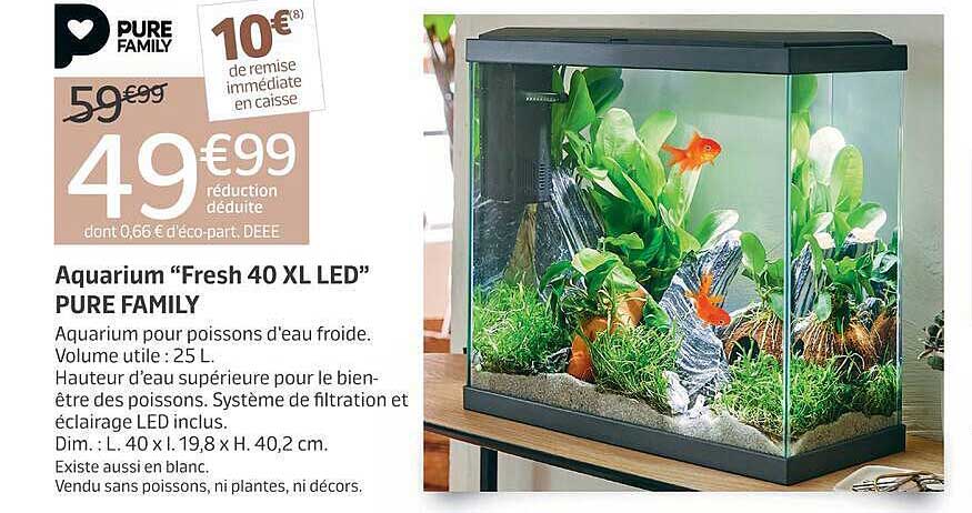 Aquarium “Fresh 40 XL LED” PURE FAMILY