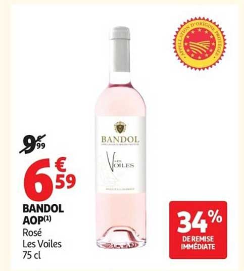 BANDOL AOP(1) Rosé Les Voiles 75 cl