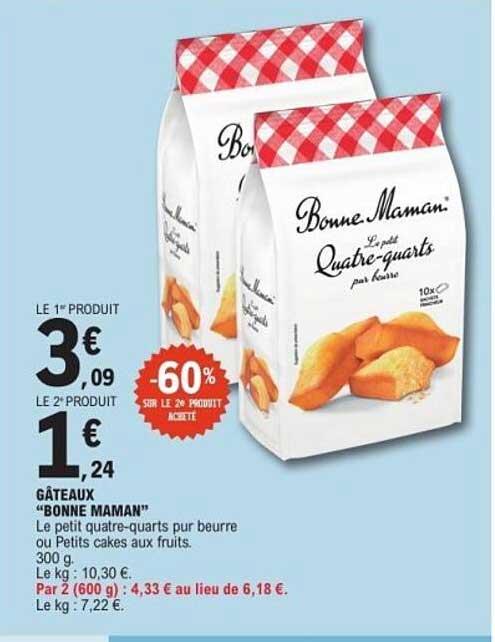 GÂTEAUX “BONNE MAMAN”