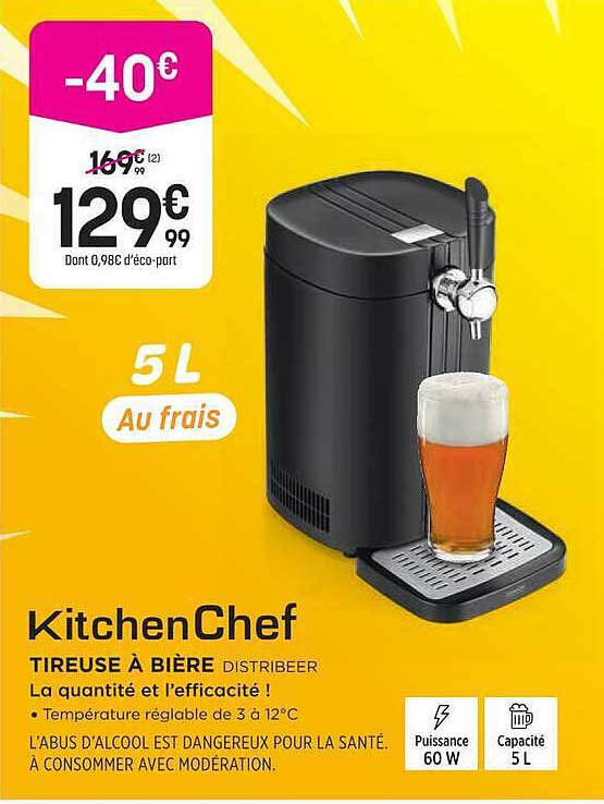 KitchenChef TIREUSE À BIÈRE DISTRIBUER
