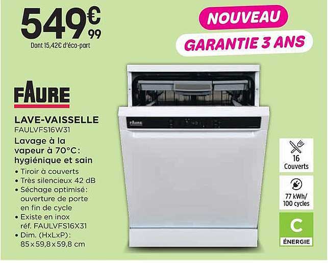 LAVE-VAISSELLE FAULVFS16W3I