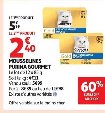 MOUSSELINES PURINA GOURMET