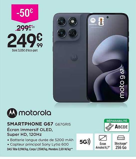 SMARTPHONE G67 G67GRIS
